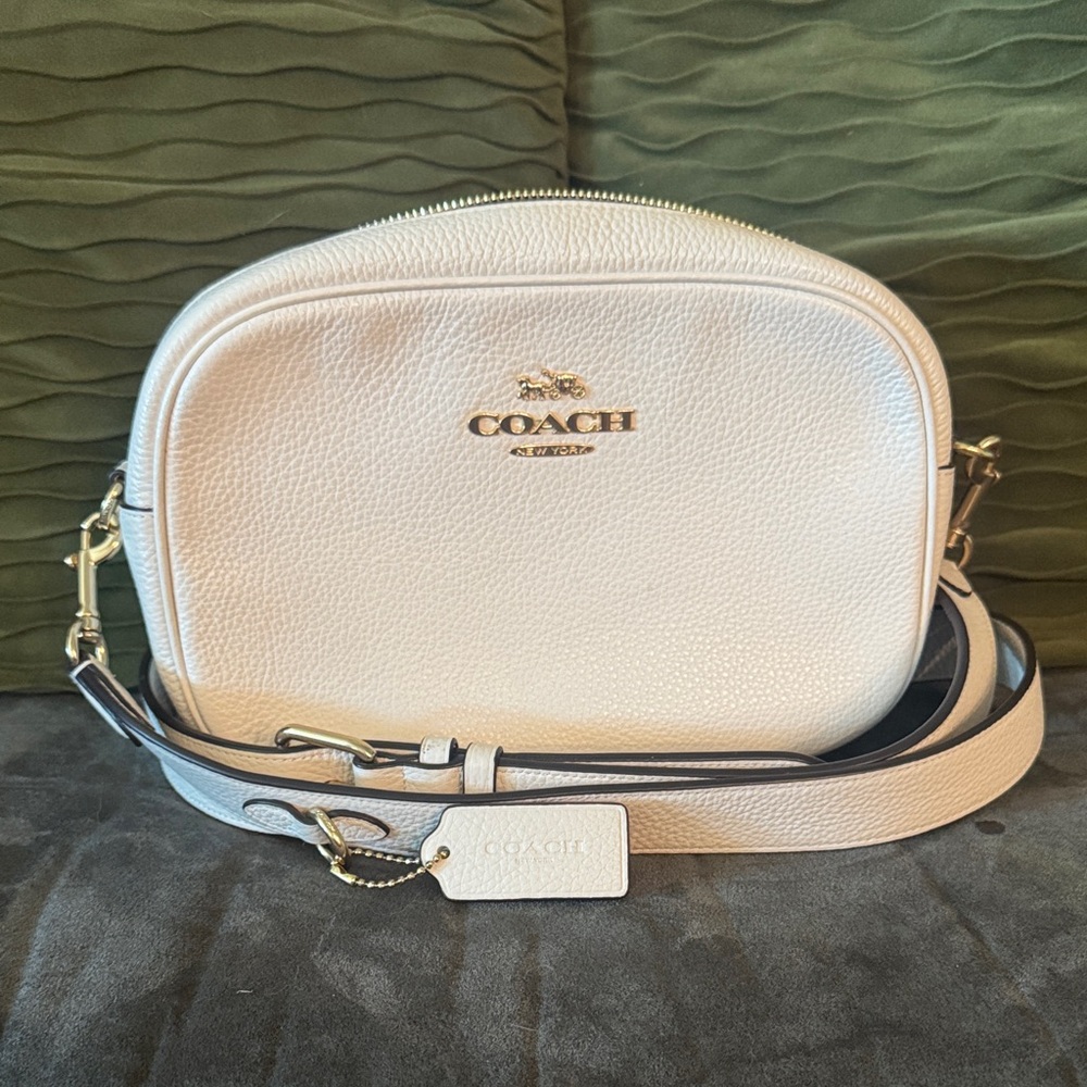 Coach Cream Leather Crossbody Bag